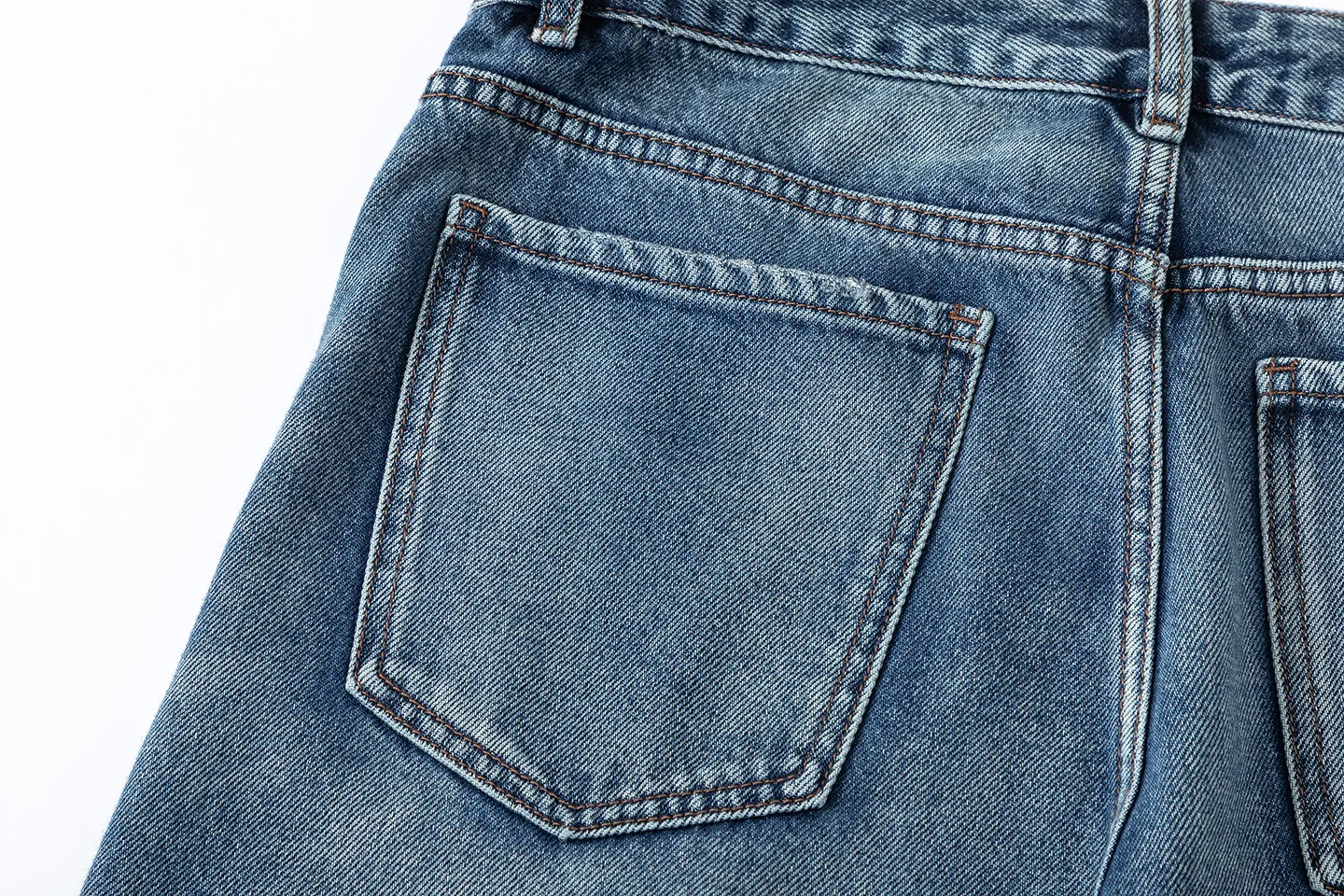 Factory Direct Men's Vintage Loose Fit Stone Washed Denim Jeans for Casual Spring/Fall Streetwear – High Quality, OEM Available