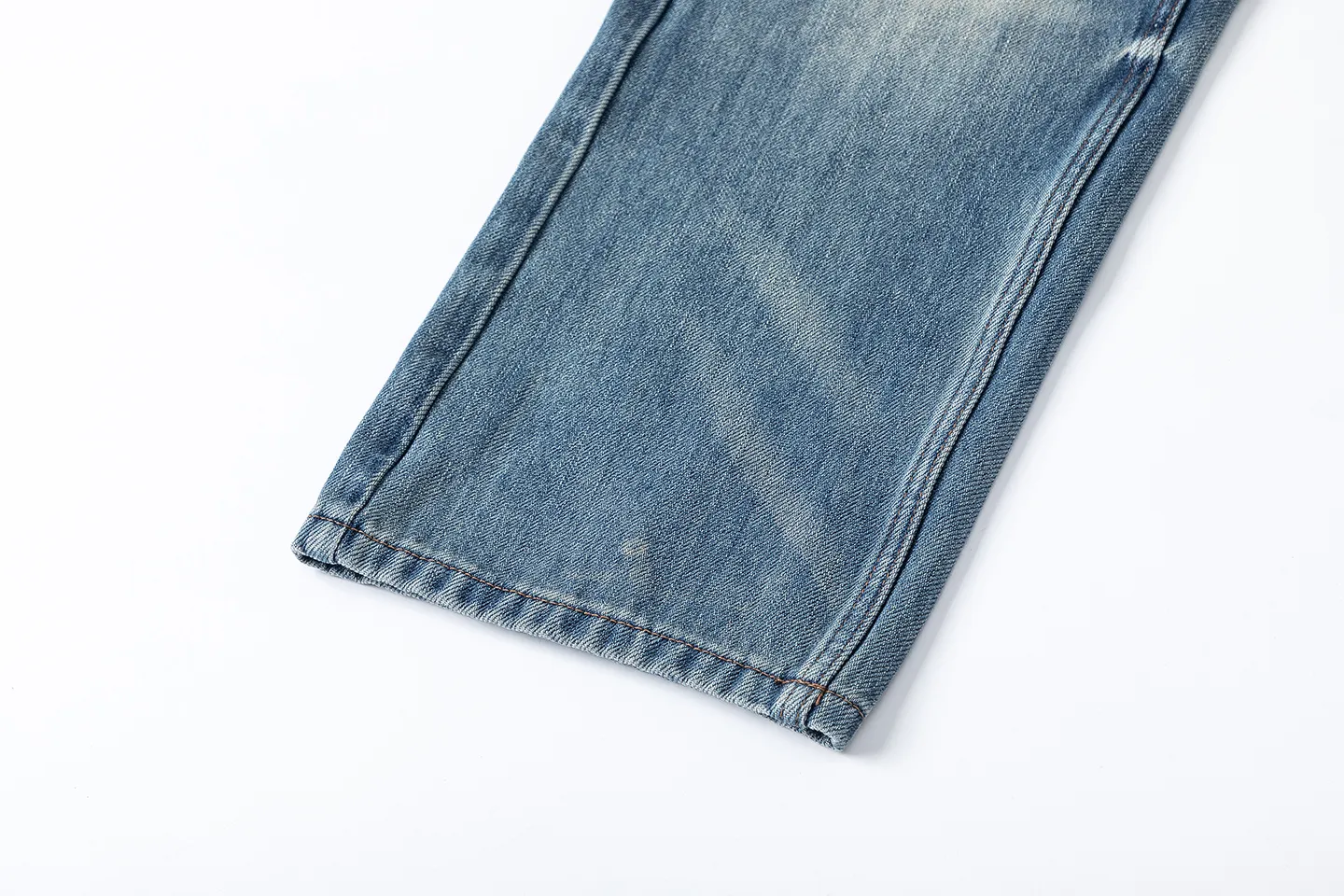 Factory Direct Vintage Loose Fit Denim Jeans for Men, Stone Washed Relaxed Spring/Fall Casual Streetwear, OEM Available