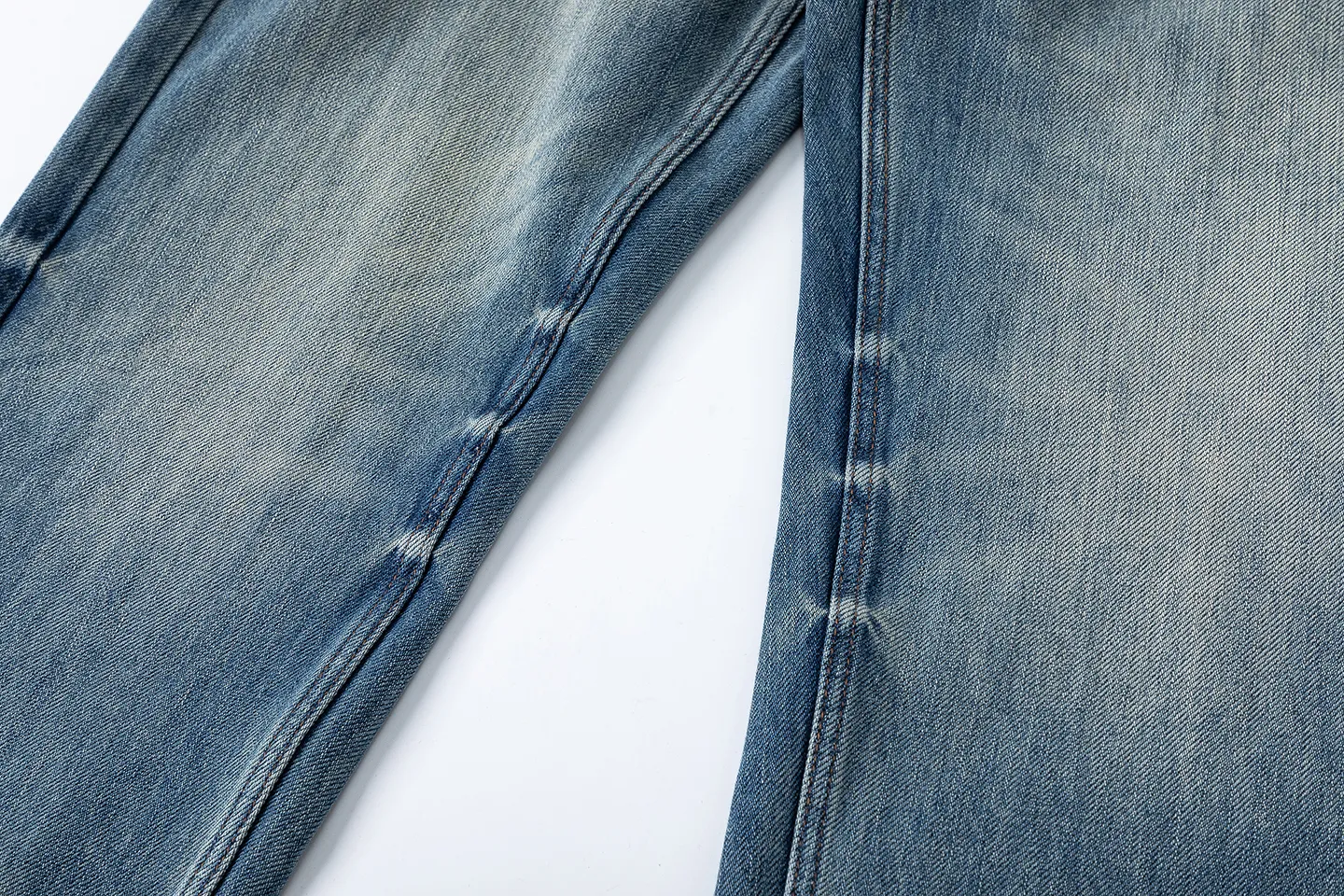 Factory Direct Vintage Loose Fit Denim Jeans for Men, Stone Washed Relaxed Spring/Fall Casual Streetwear, OEM Available