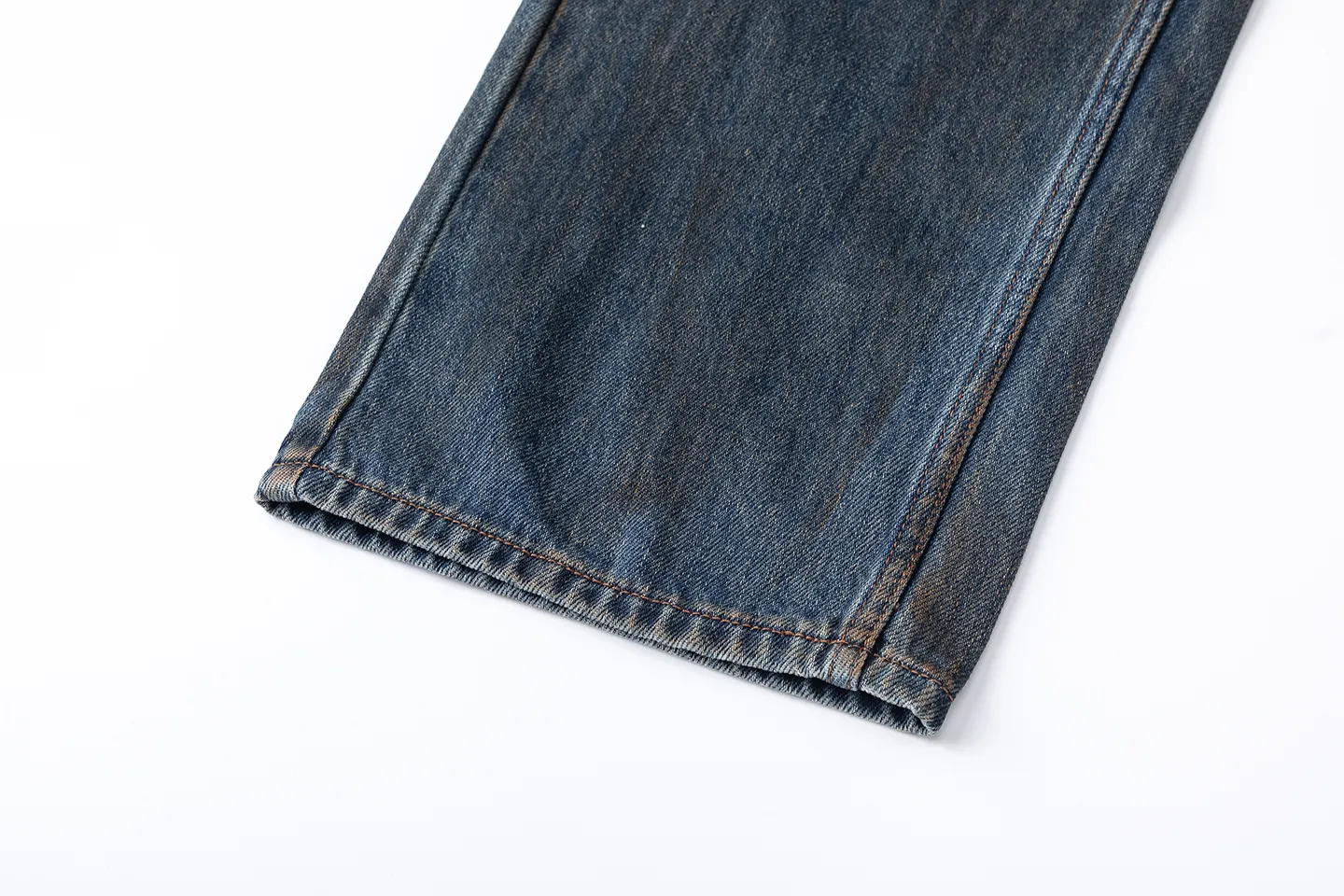 Factory Direct Men's Loose Fit Denim Jeans - High Quality Stone Washed Casual Style, Spring Autumn, Original Design, Trendy 2025 Collection