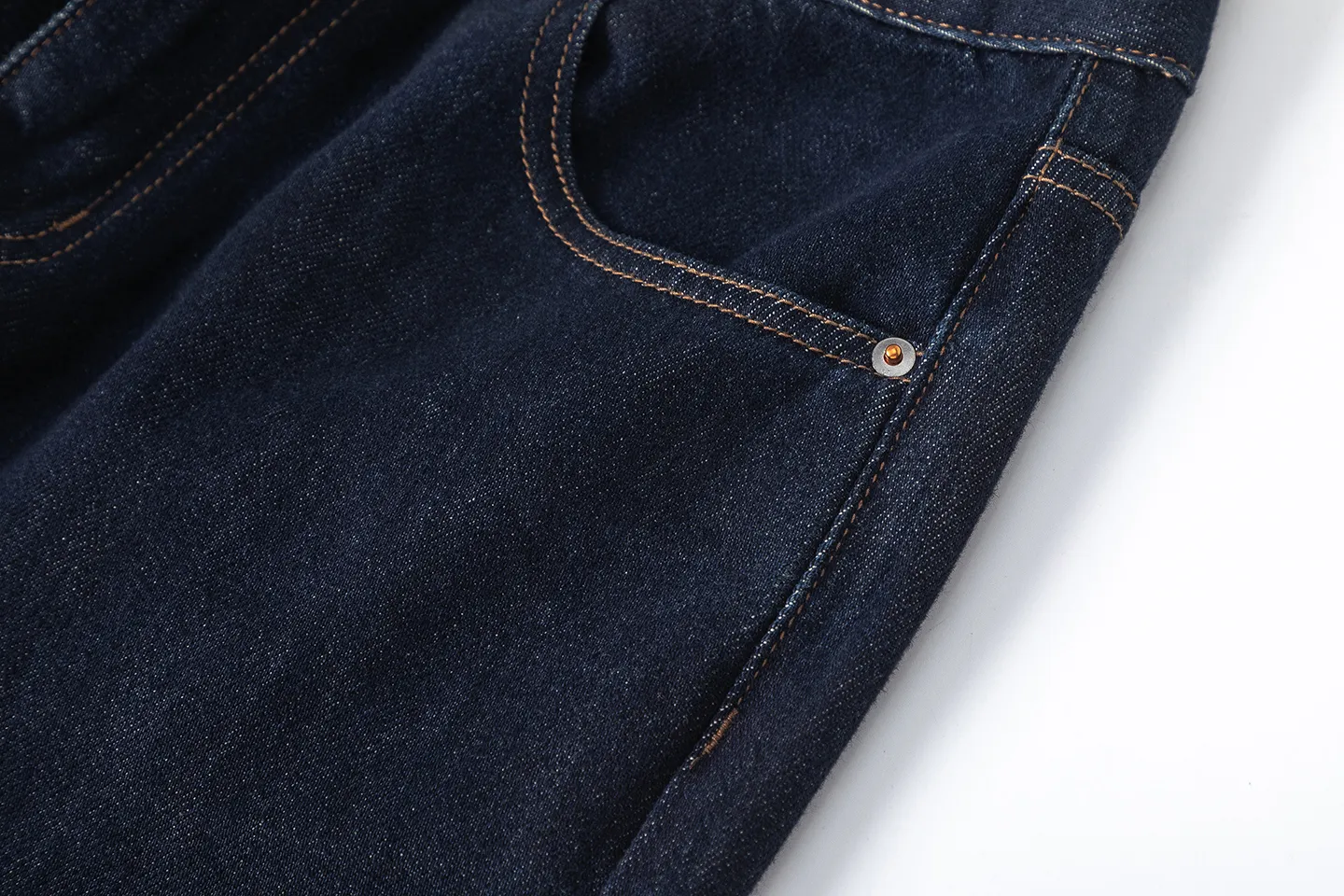 Factory Direct Men's Vintage Loose Fit Stone Washed Denim Jeans for Spring Autumn High Street Style - Trendy Casual Wear