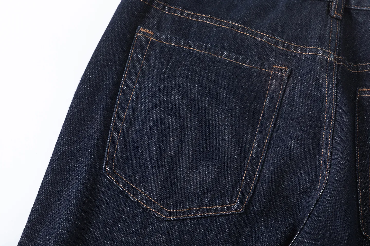 Factory Direct Men's Vintage Loose Fit Stone Washed Denim Jeans for Spring Autumn High Street Style - Trendy Casual Wear