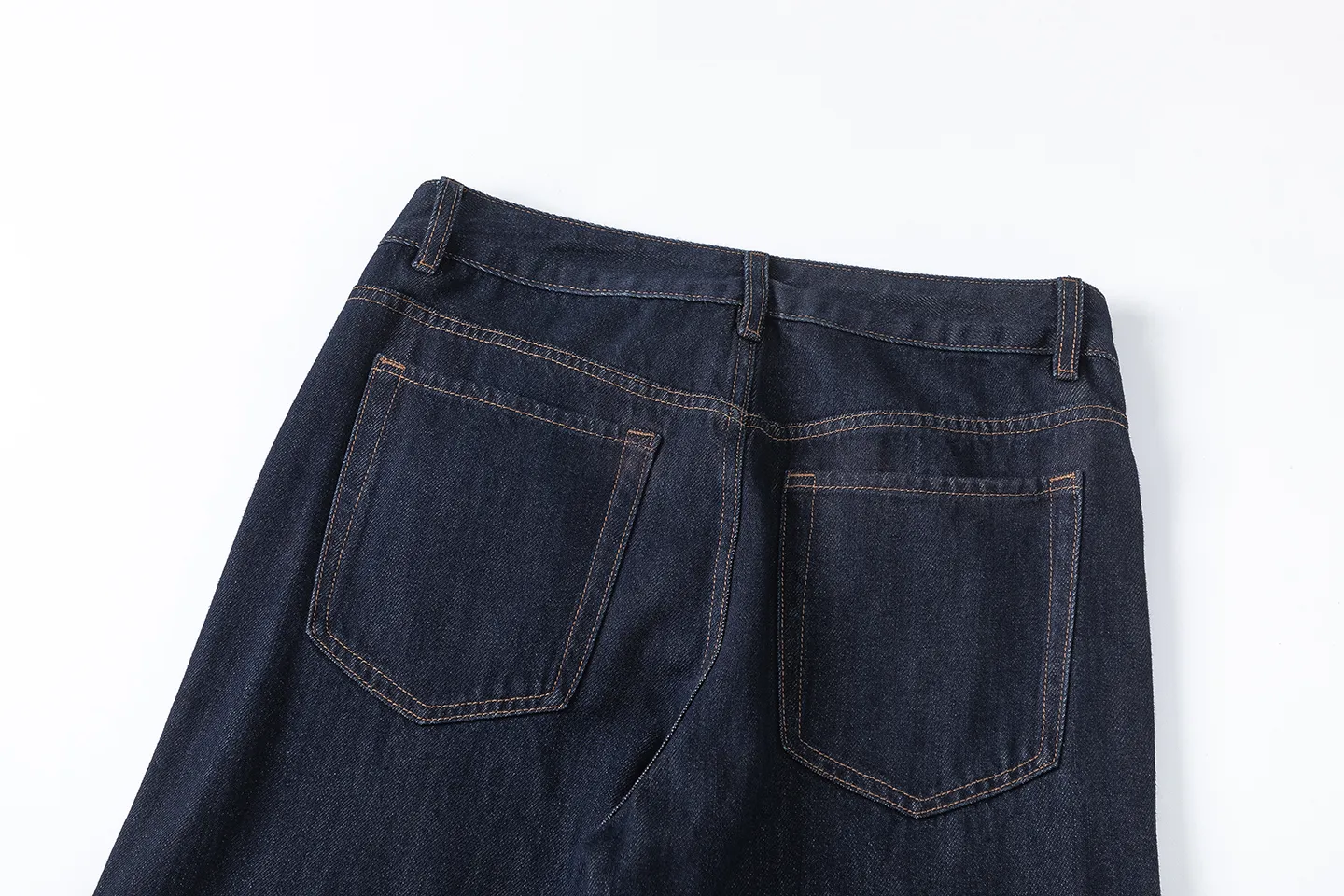 Factory Direct Men's Vintage Loose Fit Stone Washed Denim Jeans for Spring Autumn High Street Style - Trendy Casual Wear