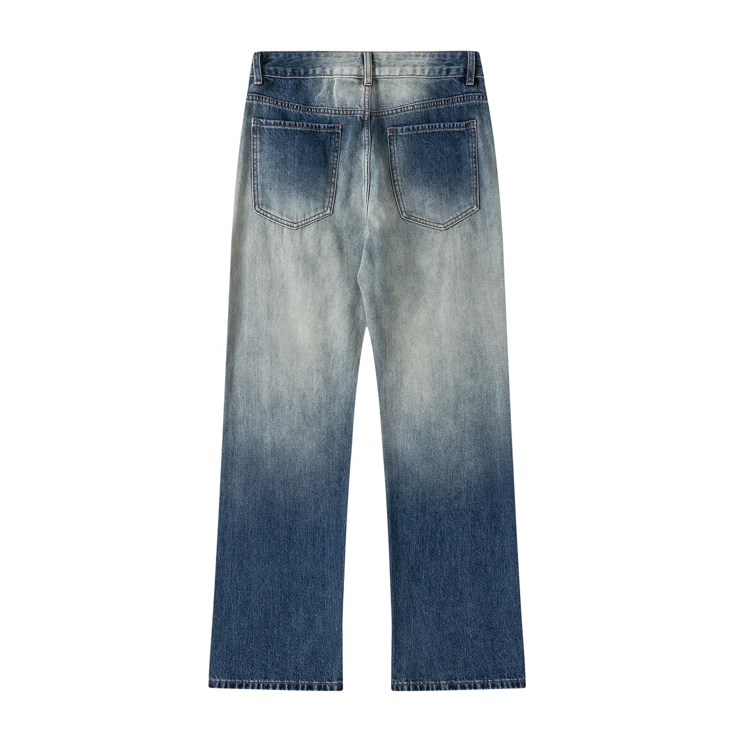 Factory Direct Men's Vintage Wide Leg Denim Jeans with Multi Pocket, Relaxed Fit, Washed Finish - Trendy Streetwear Essentials